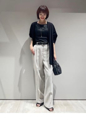 「qualite（カリテ）のアイテム（アクセサリー）」を使った、MACHIさん（レディース・167cm）の春コーディネート