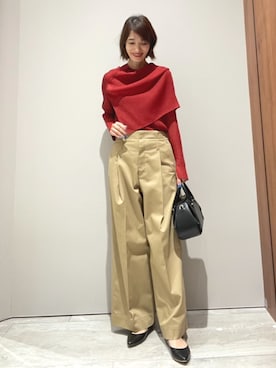 「スヌード」｜MACHIさん（レディース・167cm）の秋コーディネート