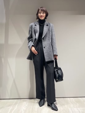 「アイテム（テーラードジャケット）」を使った、MACHIさん（レディース・167cm）の秋コーディネート