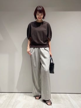 「qualite（カリテ）のアイテム（その他パンツ）」を使った、MACHIさん（レディース・167cm）の夏コーディネート