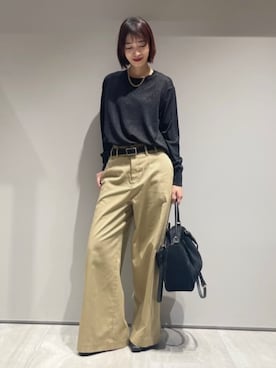 「qualite（カリテ）のアイテム（アクセサリー）」を使った、MACHIさん（レディース・167cm）の秋コーディネート