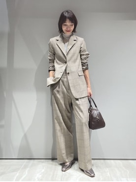 「qualite（カリテ）のアイテム（ジャケット/アウター）」を使った、MACHIさん（レディース・167cm）の秋コーディネート