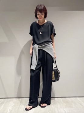 「qualite（カリテ）のアイテム（アクセサリー）」を使った、MACHIさん（レディース・167cm）の春コーディネート