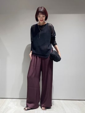 「qualite（カリテ）のアイテム（その他パンツ）」を使った、MACHIさん（レディース・167cm）の夏コーディネート