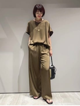 「qualite（カリテ）のアイテム（アクセサリー）」を使った、MACHIさん（レディース・167cm）の春コーディネート