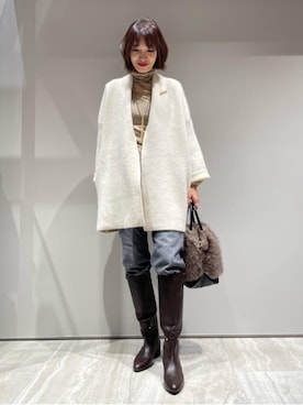 「ガウン」｜MACHIさん（レディース・167cm）の秋コーディネート