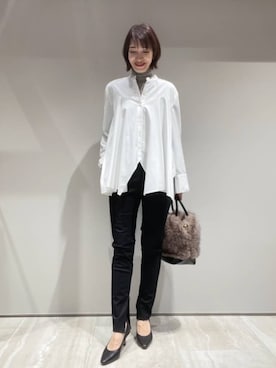 「LOWELL things（ロウェル　シングス）のアイテム（ショルダーバッグ）」を使った、MACHIさん（レディース・167cm）の秋コーディネート