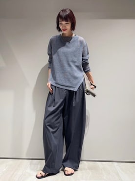「qualite（カリテ）のアイテム（その他パンツ）」を使った、MACHIさん（レディース・167cm）の夏コーディネート