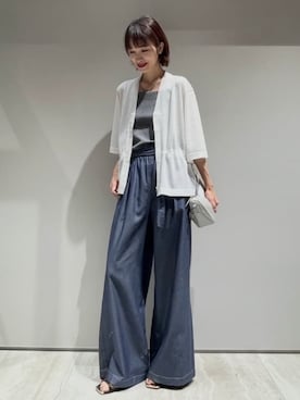 「qualite（カリテ）のアイテム」を使った、MACHIさん（レディース・167cm）の夏コーディネート