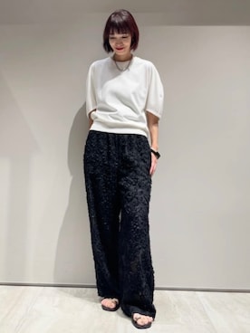 「qualite（カリテ）のアイテム（その他パンツ）」を使った、MACHIさん（レディース・167cm）の夏コーディネート