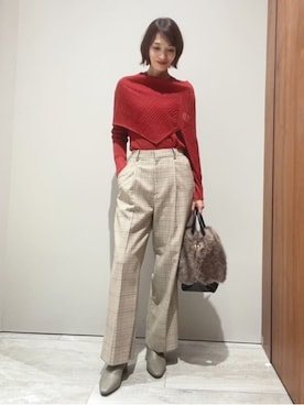 「スヌード」｜MACHIさん（レディース・167cm）の秋コーディネート
