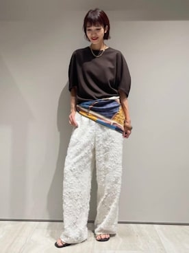 「manipuri（マニプリ）のアイテム」を使った、MACHIさん（レディース・167cm）の夏コーディネート