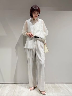 「qualite（カリテ）のアイテム」を使った、MACHIさん（レディース・167cm）の春コーディネート