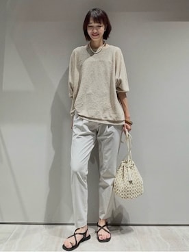 「qualite（カリテ）のアイテム」を使った、MACHIさん（レディース・167cm）の夏コーディネート