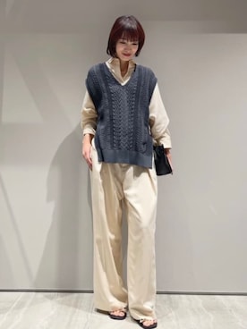 「qualite（カリテ）のアイテム（アクセサリー）」を使った、MACHIさん（レディース・167cm）の春コーディネート