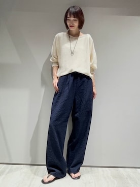 「qualite（カリテ）のアイテム」を使った、MACHIさん（レディース・167cm）の夏コーディネート