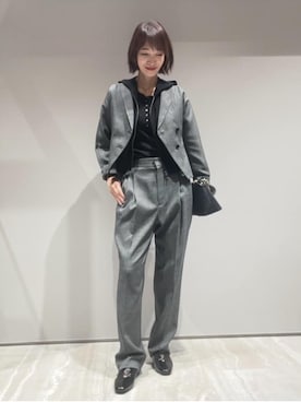 「qualite（カリテ）のアイテム（ジャケット/アウター）」を使った、MACHIさん（レディース・167cm）の秋コーディネート