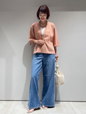 「qualite（カリテ）のアイテム（その他パンツ）」を使った、MACHIさん（レディース・167cm）の夏コーディネート