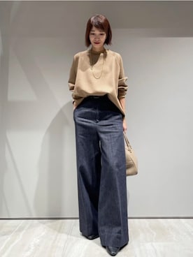 「qualite（カリテ）のアイテム」を使った、MACHIさん（レディース・167cm）の冬コーディネート