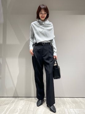 「スヌード」｜MACHIさん（レディース・167cm）の秋コーディネート