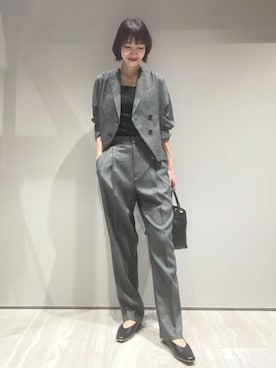 「qualite（カリテ）のアイテム（ジャケット/アウター）」を使った、MACHIさん（レディース・167cm）の秋コーディネート