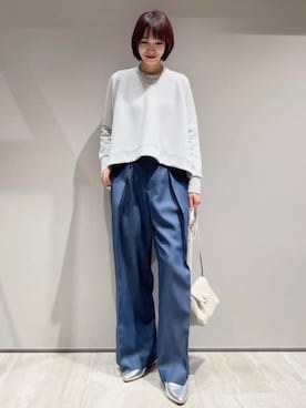 「qualite（カリテ）のアイテム」を使った、MACHIさん（レディース・167cm）の冬コーディネート