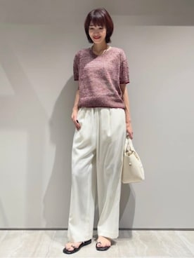 「qualite（カリテ）のアイテム」を使った、MACHIさん（レディース・167cm）の春コーディネート