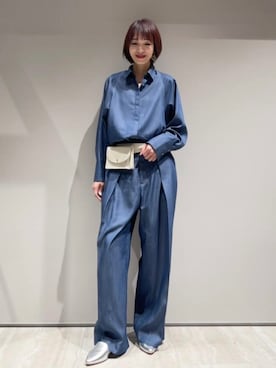 「qualite（カリテ）のアイテム」を使った、MACHIさん（レディース・167cm）の冬コーディネート