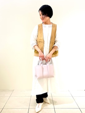 「LOWELL things（ロウェル　シングス）のアイテム」を使った、オギさん（レディース・159cm）の春コーディネート