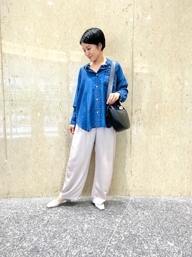 「LOWELL things（ロウェル　シングス）のアイテム（ショルダーバッグ）」を使った、オギさん（レディース・159cm）の秋コーディネート