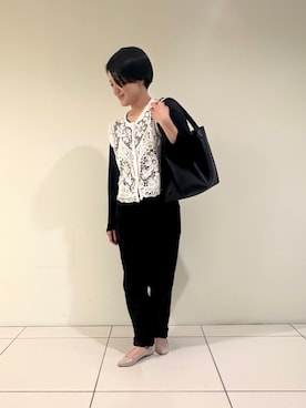 「Au BANNISTER（オゥバニスター）のアイテム」を使った、オギさん（レディース・159cm）の春コーディネート