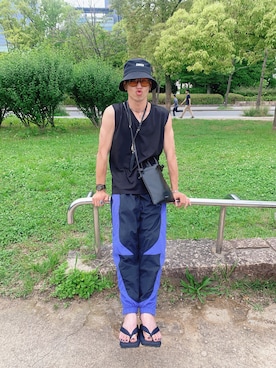 「CHUCK（チャック）のアイテム」を使った、JAMさん（メンズ・168cm）の夏コーディネート