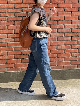 「Rename（リネーム）のアイテム（バッグ）」を使った、Yenさん（レディース・156cm）の秋コーディネート