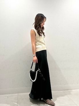 「アイテム（ハンドバッグ）」を使った、RURUさん（レディース・155cm）の夏コーディネート