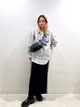 「SENSE OF PLACE by URBAN RESEARCH（センスオブプレイスバイアーバンリサーチ）の『消臭』サイドゴアボリュームソールブーツ（ブーツ）」を使った、RURUさん（レディース・155cm）の秋コーディネート