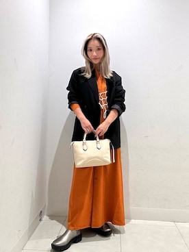 「アイテム（その他小物）」を使った、RURUさん（レディース・155cm）の秋コーディネート