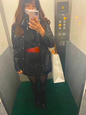 「PULL&BEAR（プルアンドベア）のアイテム（トップス）」を使った、Miaさん（レディース・156cm）の冬コーディネート