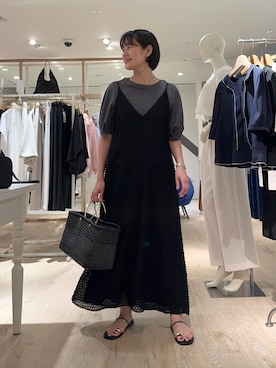 「NOLLEY’S（ノーリーズ）のアイテム」を使った、minaさん（骨格ストレート・レディース・157cm）の夏コーディネート