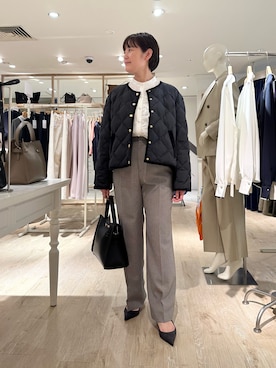 「ブラウスコーデ」｜minaさん（レディース・157cm）の秋コーディネート