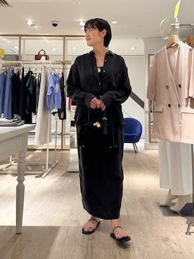 「NICOLAS LAINAS（ニコラスライナス）のアイテム」を使った、minaさん（レディース・157cm）の夏コーディネート
