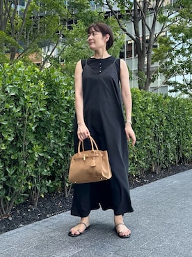 「アイテム（サンダル）」を使った、minaさん（レディース・157cm）の夏コーディネート