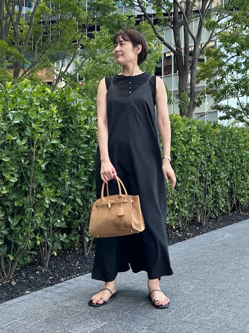 フラワープリント＆ムジキャミワンピース（ワンピース）｜NOLLEY'S