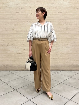 「grace grace （グラスグラス）のアイテム」を使った、minaさん（レディース・157cm）の春コーディネート