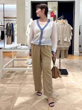 「Rie Miller（リエミラー）のアイテム」を使った、minaさん（レディース・157cm）の夏コーディネート