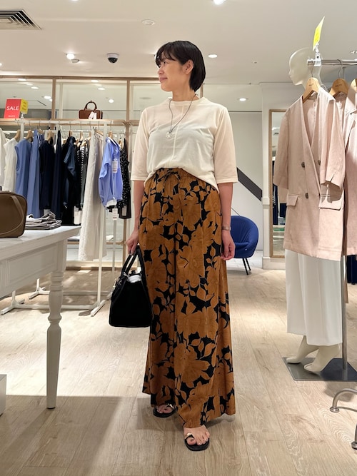 フラワープリント ワイド デニム モノトーン パンツ 夏 nr9883 セール】【FVLMEN】vintage flower print wide denim/ビンテージ
