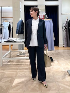 「オフィス」｜minaさん（レディース・157cm）の春コーディネート