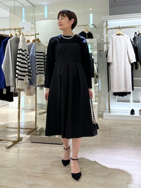 「綺麗めコーデ」｜「アイテム（その他アウター）」を使った、minaさん（レディース・157cm）の秋コーディネート
