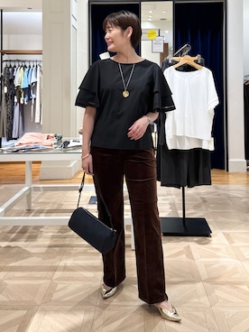 「grace grace （グラスグラス）のアイテム」を使った、minaさん（レディース・157cm）の夏コーディネート