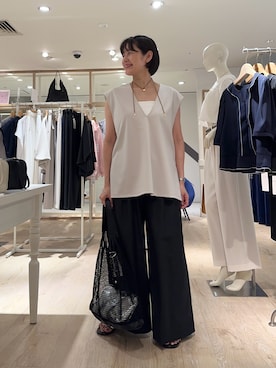 「NOLLEY’S（ノーリーズ）のアイテム」を使った、minaさん（骨格ストレート・レディース・157cm）の夏コーディネート