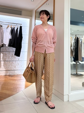 「ドットパンツ」｜minaさん（レディース・157cm）の夏コーディネート